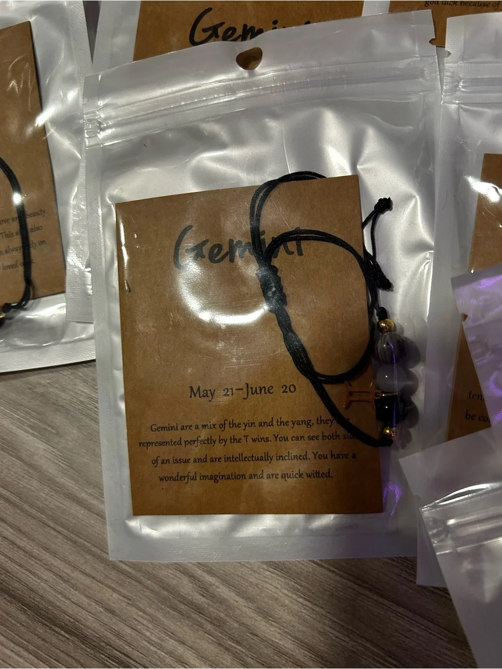 Black Zodiac Cord Bracelet Unbranded